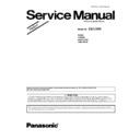 Panasonic ES-LV6N-S820 Simplified Service Manual