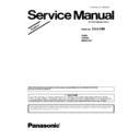 Panasonic ES-LV9N-S820 Simplified Service Manual