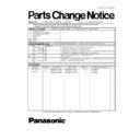 Panasonic ES-WD70, ES-WD60, ES-WD10 (serv.man3) Service Manual / Parts change notice