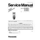 Panasonic ES-WD72, ES-WD52, ES-WD22 Service Manual