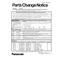 ew3036 service manual / parts change notice