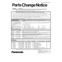 ew3106 service manual / parts change notice