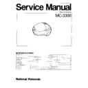 Panasonic MC-3300 (serv.man2) Service Manual