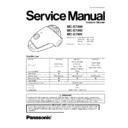 Panasonic MC-E7305, MC-E7303, MC-E7301 Service Manual