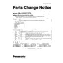 Panasonic MK-G1800PWTQ (serv.man2) Service Manual / Parts change notice