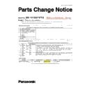 Panasonic MX-151SG1WTQ (serv.man4) Service Manual Parts change notice