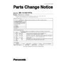 Panasonic MX-151SG1WTQ Service Manual Parts change notice