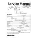Panasonic NC-PF30PV, NC-PF30PVWTW Service Manual / Supplement