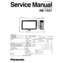 Panasonic NE-1037 Service Manual