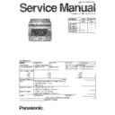Panasonic NE-1257A, NE-1257C, NE-1757A, NE-1757C Service Manual