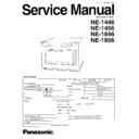Panasonic NE-1446BPQ, NE-1456, NE-1846, NE-1856 Service Manual