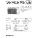 Panasonic NN-6457L, NN-5457L Service Manual