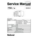 Panasonic NN-C781JF Service Manual