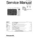 Panasonic NN-G556WA Service Manual
