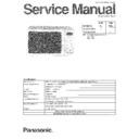 Panasonic NN-G557WA Service Manual