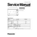 Panasonic NN-GD392SZPE, NN-GD382SZPE Service Manual
