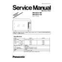 Panasonic NN-GD577M, NN-GD577W, NN-GD577MZPE, NN-GD577WZPE Simplified Service Manual