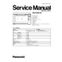 Panasonic NN-GS597M, NN-GS597MZPE Service Manual