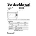 Panasonic NN-GT338MZTE, NN-GT338WZTE, NN-GT338MZPE, NN-GT338WZPE Simplified Service Manual