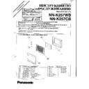 Panasonic NN-K257WB, NN-K257CB Simplified Service Manual