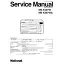 Panasonic NN-K597W, NN-K597WS Service Manual