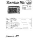 Panasonic NN-R687SA, NN-T687SA, NN-T687SC Service Manual