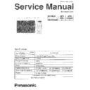 Panasonic NN-S539WF Service Manual