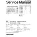 Panasonic NN-S546WA, NN-S566WA, NN-S576WA, NN-S646BA, NN-S646WA, NN-S676BA, NN-S676WA, NN-S686WA, NN-S786WA Service Manual