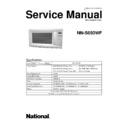 Panasonic NN-S650WF Service Manual