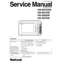nn-s676ws, nn-s676w, nn-s666w, nn-s576w service manual