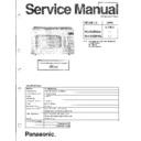 Panasonic NN-S859BA, NN-S859WA Service Manual