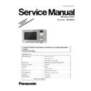Panasonic NN-ST251MZPE Simplified Service Manual
