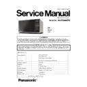 Panasonic NN-ST254MZPE Service Manual