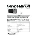 Panasonic NN-ST270S, NN-ST270SZPE Service Manual