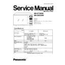 Panasonic NN-ST340W, NN-SM330W, NN-SM330WZPE, NN-ST340WZPE Service Manual