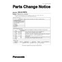 Panasonic SD-257WTS (serv.man3) Service Manual / Parts change notice