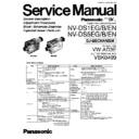 Panasonic NV-DS1EG, NV-DS1B, NV-DS1EN, NV-DS5EG, NV-DS5B, NV-DS5EN, VW-AD3E, VSK0499 Service Manual