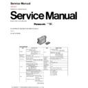 Panasonic NV-DS55EG, NV-DS55B, NV-DS55DEN, NV-DS55A Service Manual