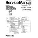 Panasonic NV-EX1EG, NV-EX1B Service Manual