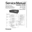 Panasonic NV-G12EG, NV-G12B, NV-G12EO, VW-VPS1 Service Manual