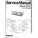 Panasonic NV-G130EM Simplified Service Manual