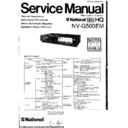 Panasonic NV-G500EM Service Manual