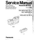 Panasonic NV-MS70E, NV-MS70B, NV-MS70A, NV-M810EN, VW-AS1E, VW-AS1B, VW-AS1A Service Manual