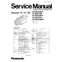 Panasonic NV-MX500EG, NV-MX500B, NV-MX500EN, NV-MX500A, NV-MX500ENT Service Manual