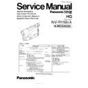 Panasonic NV-R11B, NV-R11A Service Manual