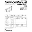 Panasonic NV-RX1EG, NV-RX1B, NV-RX1A, NV-RX1EN, NV-RX2EG, NV-RX2B, NV-RX2A, NV-RX2EN Service Manual / Other