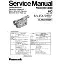 Panasonic NV-RX70EE, NV-RX70EG, NV-RX70B, NV-RX70A, NV-RX70EN Service Manual