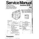 Panasonic NV-S1E, NV-S1B, NV-S1A, NV-100EN Service Manual