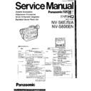 Panasonic NV-S6, NV-S600EN Service Manual