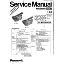 Panasonic NV-VX30, NV-VX70 Simplified Service Manual